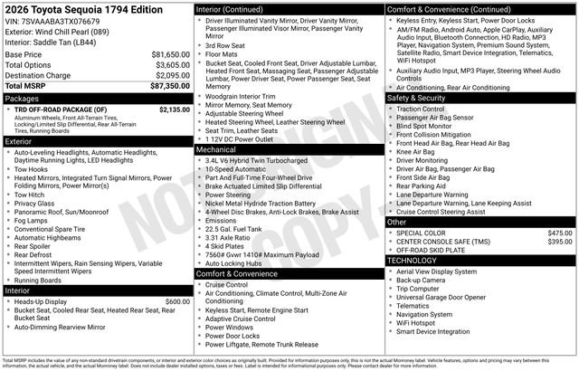 Certified 2026 Toyota Sequoia 1794 Edition w/ TRD Off-Road Package image 30