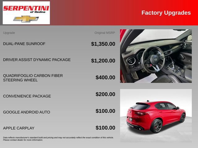 Used 2018 Alfa Romeo Stelvio Quadrifoglio w/ Driver Assist Dynamic Package AWD/4WD image 5