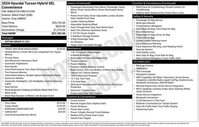 Used 2024 Hyundai Tucson SEL AWD/4WD image 47