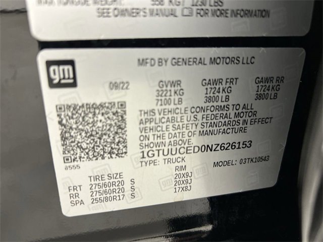 Used 2022 GMC Sierra 1500 Elevation image 34