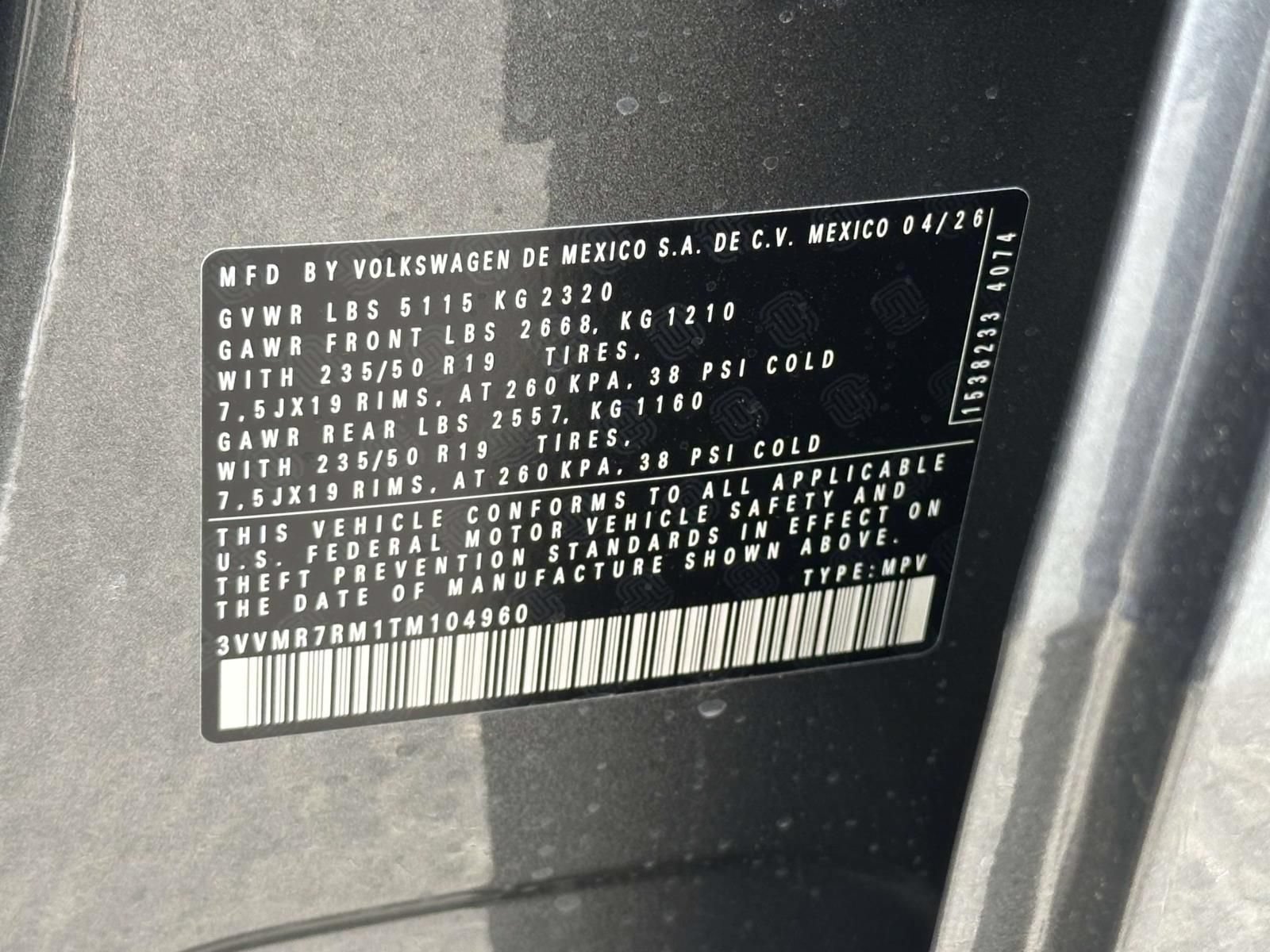 New 2026 Volkswagen Tiguan SE AWD/4WD image 16