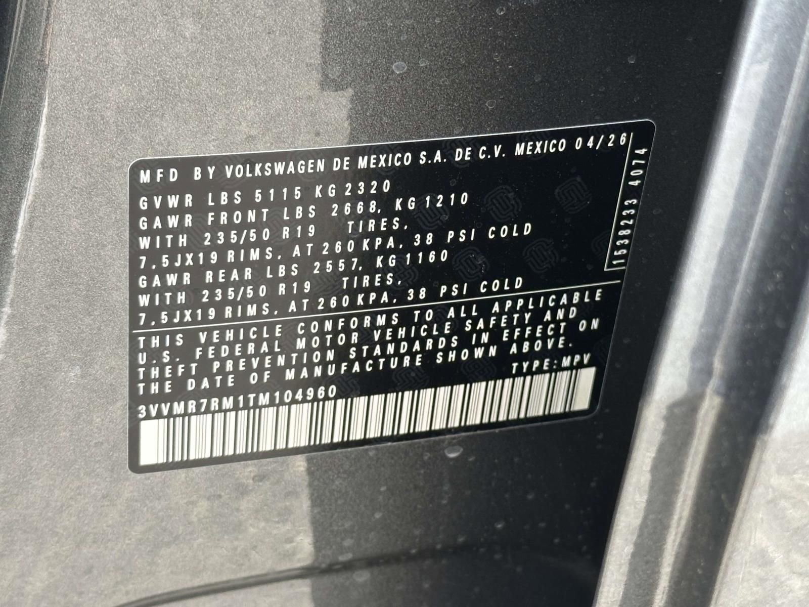 New 2026 Volkswagen Tiguan SE AWD/4WD image 16