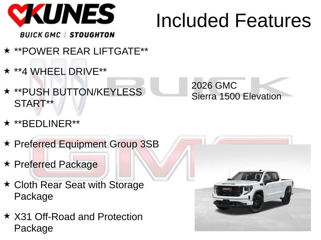 New 2026 GMC Sierra 1500 Elevation image 3