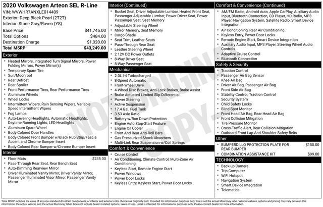 Used 2020 Volkswagen Arteon SEL image 34