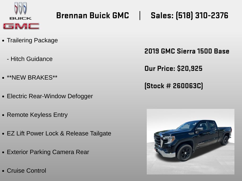 Certified 2019 GMC Sierra 1500 4x4 Double Cab w/ Convenience Package image 12