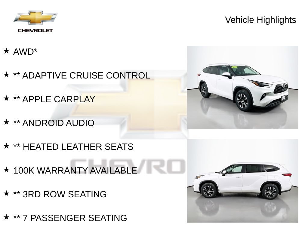 Used 2023 Toyota Highlander XLE AWD/4WD image 35