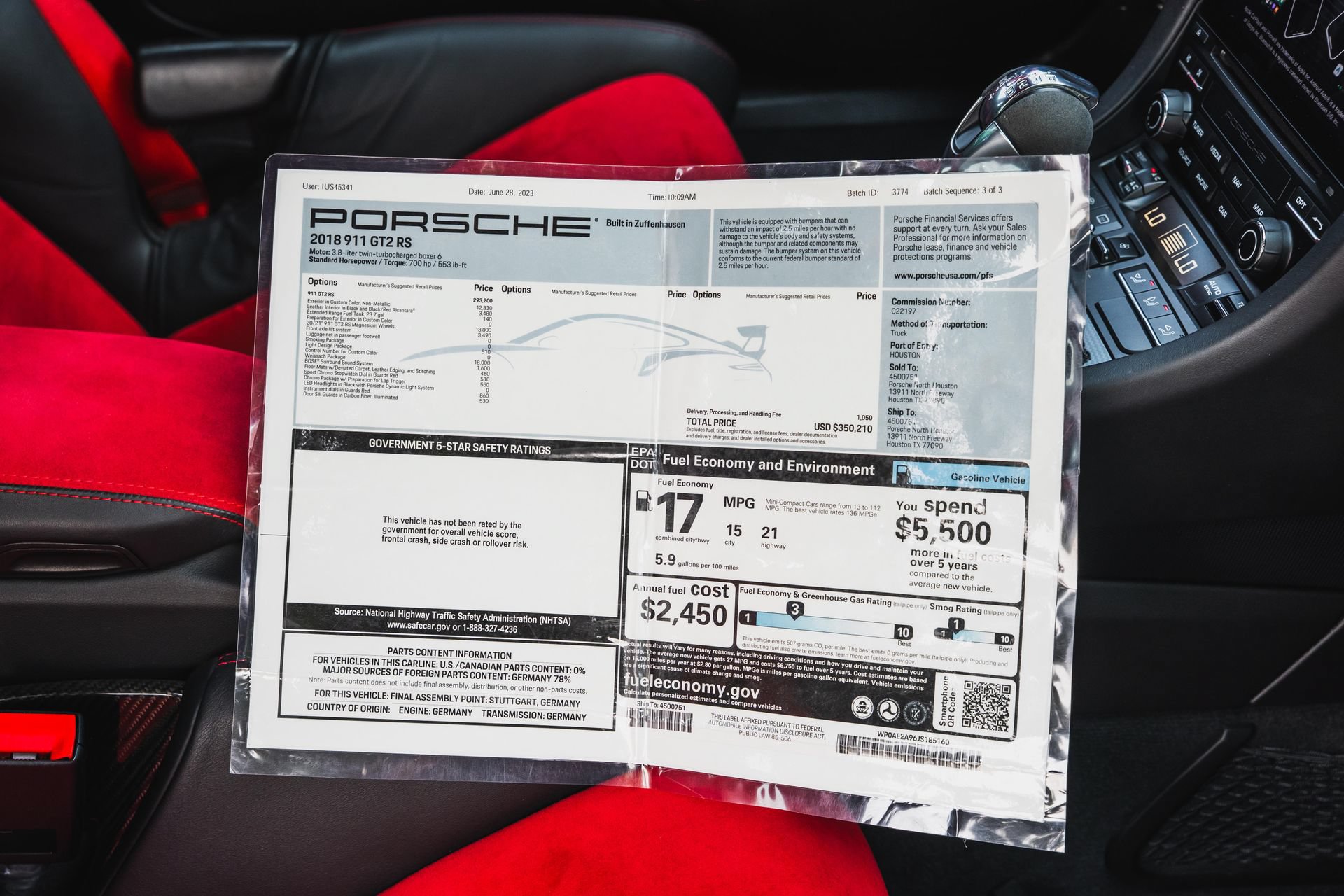 Used 2018 Porsche 911 GT2 RS RWD image 55