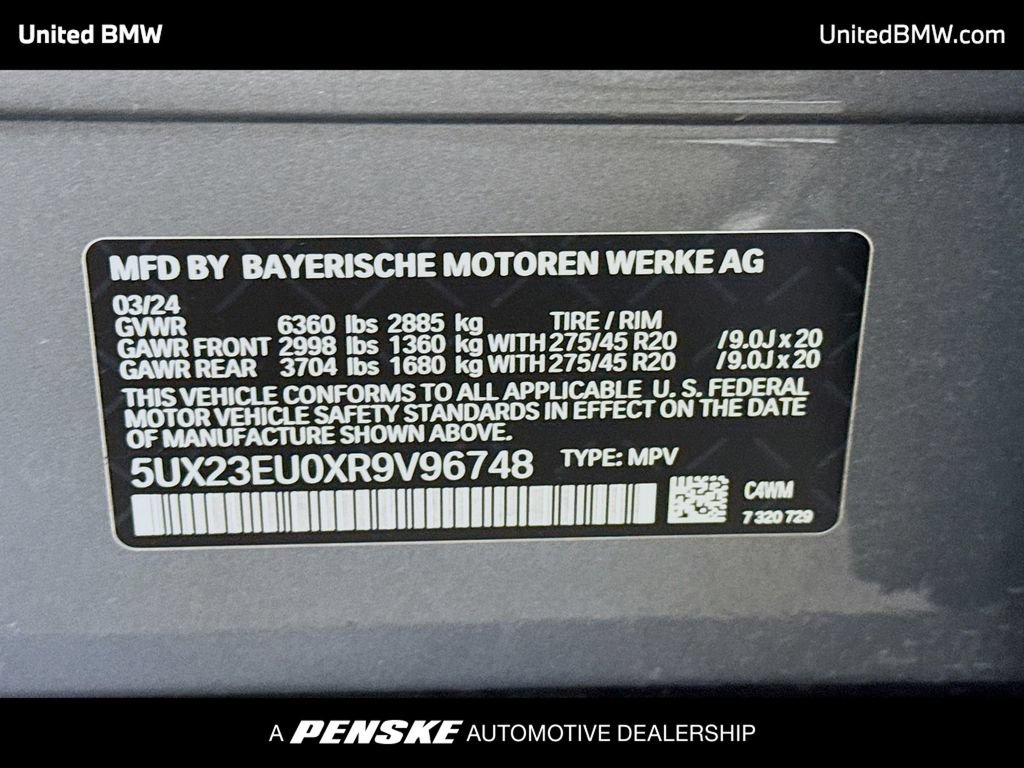 Used 2024 BMW X5 xDrive40i w/ Parking Assistance Package AWD/4WD image 15