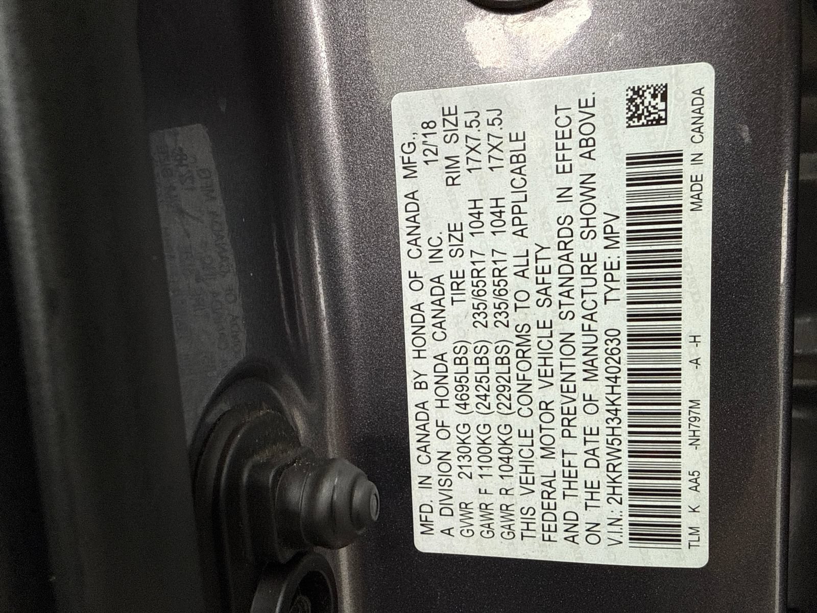 Used 2019 Honda CR-V LX image 51