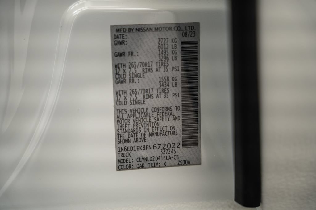 Used 2023 Nissan Frontier PRO-4X w/ Pro Convenience Package AWD/4WD image 45