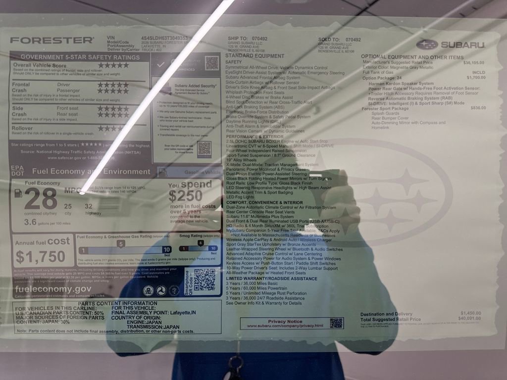 New 2026 Subaru Forester Sport image 26