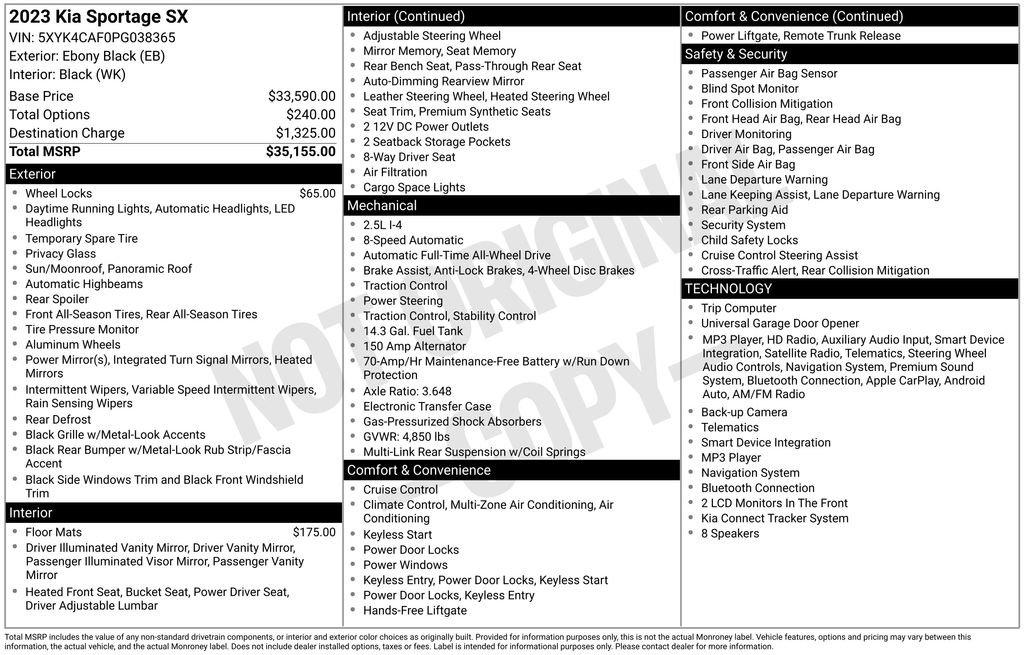Certified 2023 Kia Sportage SX AWD/4WD image 6