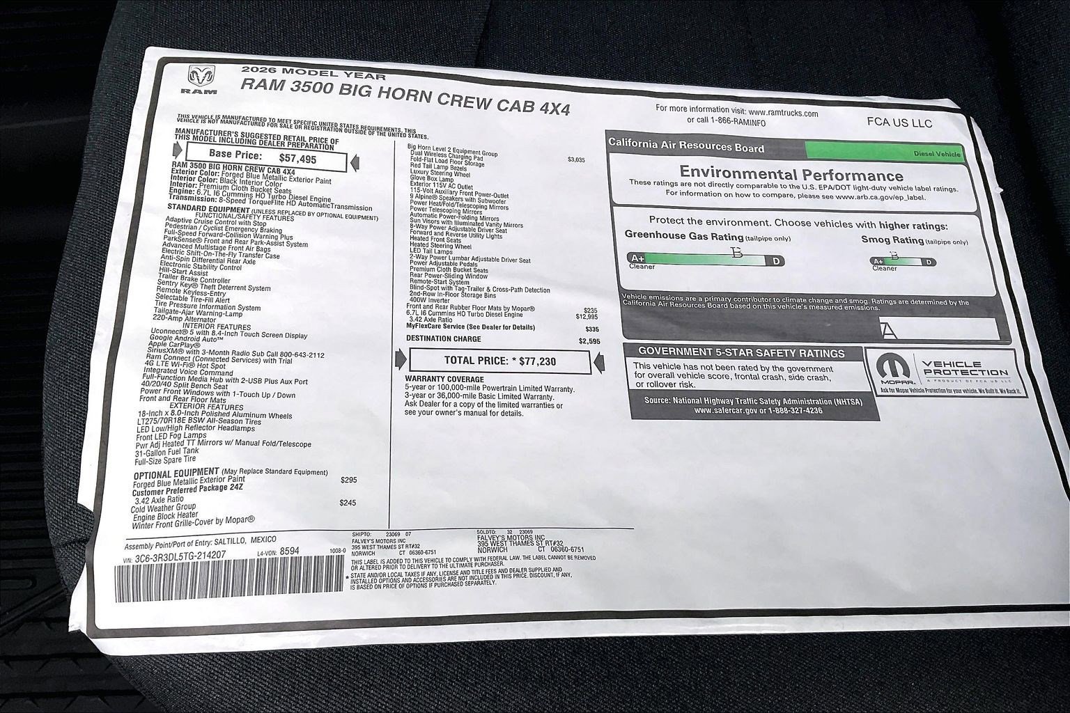 New 2026 RAM 3500 Big Horn image 14