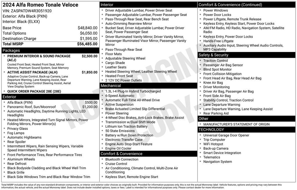 Used 2024 Alfa Romeo Tonale Veloce image 17