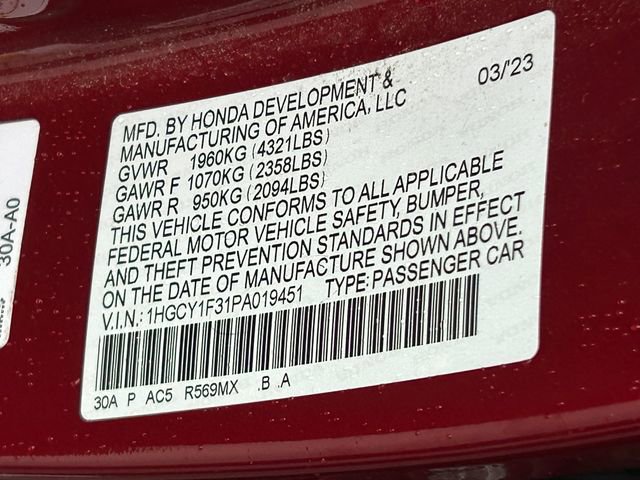 Used 2023 Honda Accord EX image 35