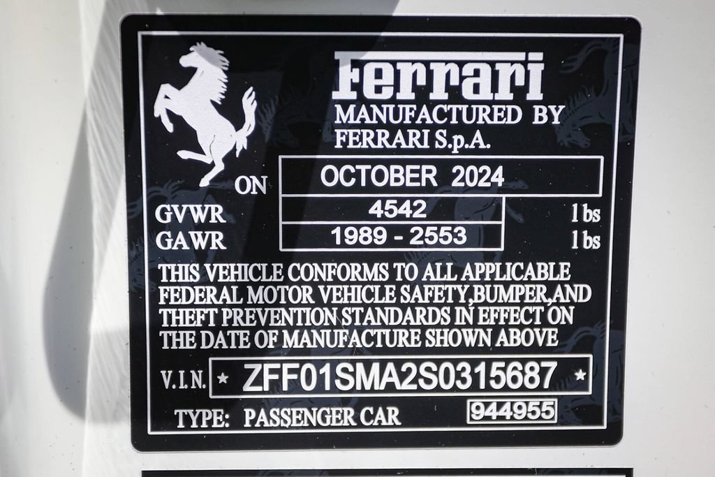 Certified 2025 Ferrari 296 GTS RWD image 44
