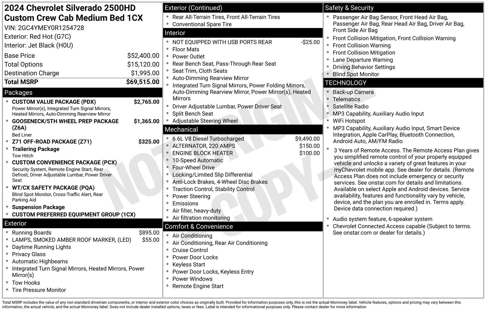 Used 2024 Chevrolet Silverado 2500 Custom w/ Custom Value Package AWD/4WD image 12
