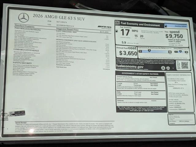 New 2026 Mercedes-Benz GLE 63 AMG S image 19