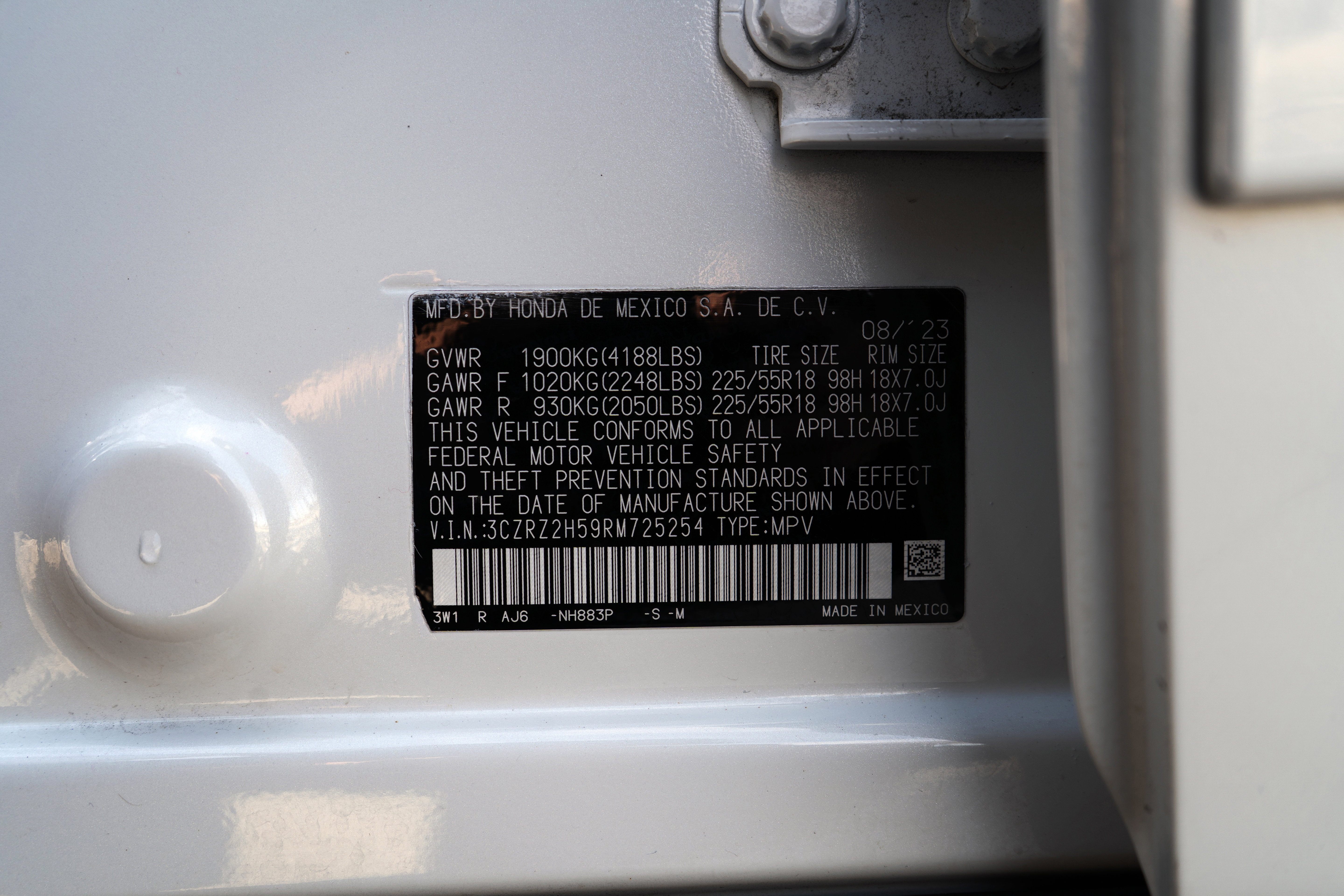 Certified 2024 Honda HR-V Sport image 44