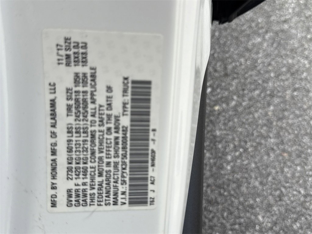 Used 2018 Honda Ridgeline RTL image 36