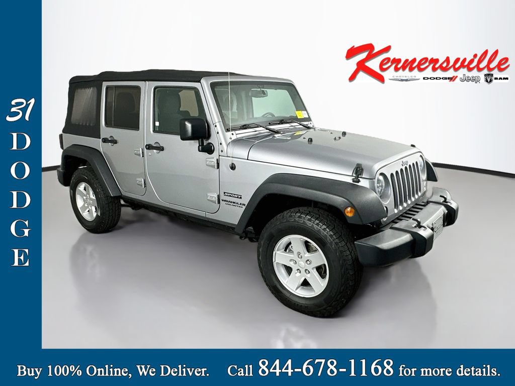 Used 2016 Jeep Wrangler Unlimited Sport w/ Quick Order Package 24S AWD/4WD image 1