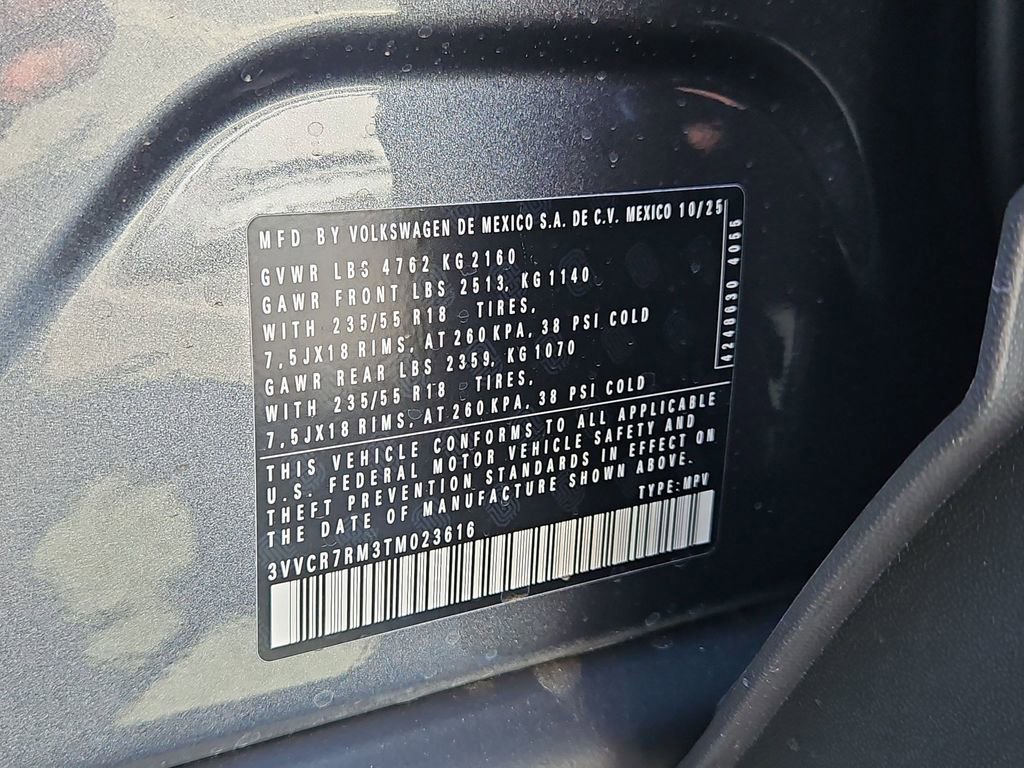 New 2026 Volkswagen Tiguan S image 23