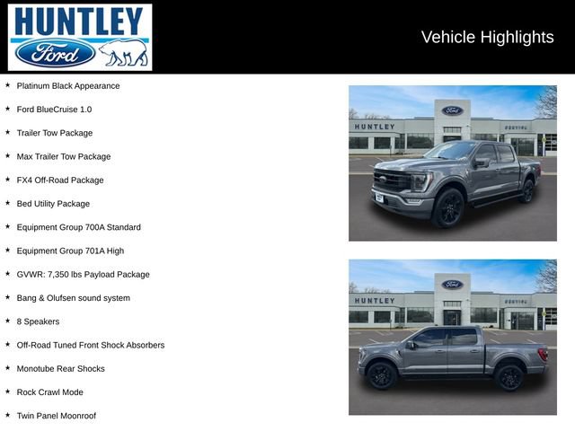 Used 2023 Ford F150 Platinum w/ Equipment Group 701A High AWD/4WD image 2