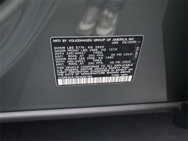 New 2025 Volkswagen Atlas Cross Sport SEL Premium R-Line image 19
