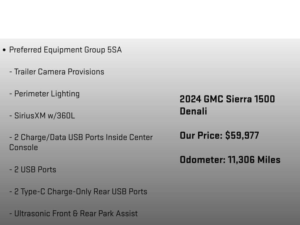 Used 2024 GMC Sierra 1500 Denali w/ Technology Package AWD/4WD image 26