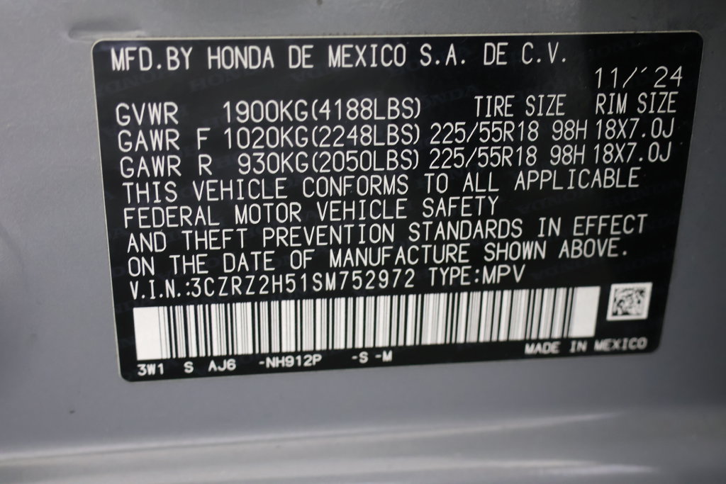 Certified 2025 Honda HR-V Sport image 29