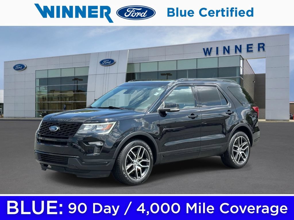 Certified 2019 Ford Explorer Sport w/ Ford Safe & Smart Package AWD/4WD image 1