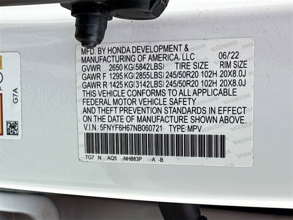 Used 2022 Honda Pilot Touring image 35