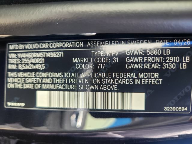 New 2026 Volvo XC60 T8 Ultra w/ Protection Package Premier AWD/4WD image 24