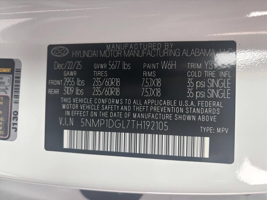 New 2026 Hyundai Santa Fe SE AWD/4WD image 30