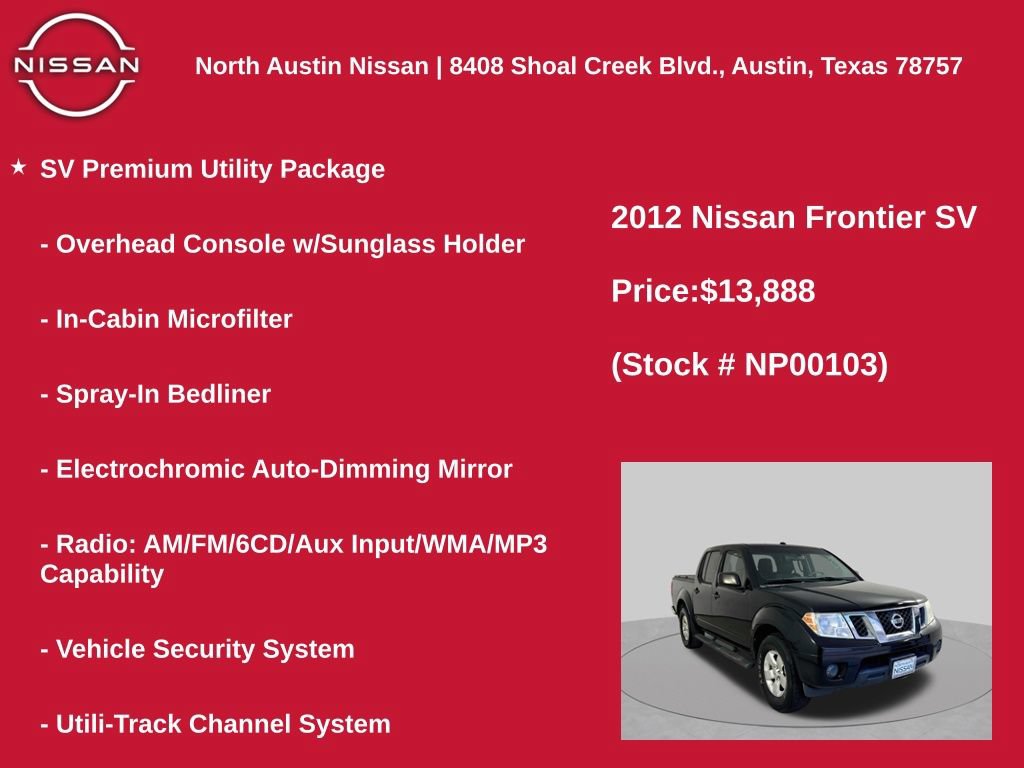 Used 2012 Nissan Frontier SV w/ SV Premium Utility Pkg RWD image 11
