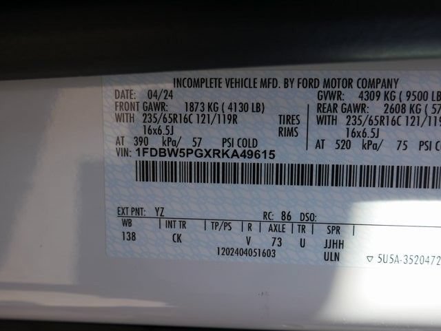 New 2024 Ford Transit 350 w/ Interior Upgrade Package RWD image 28