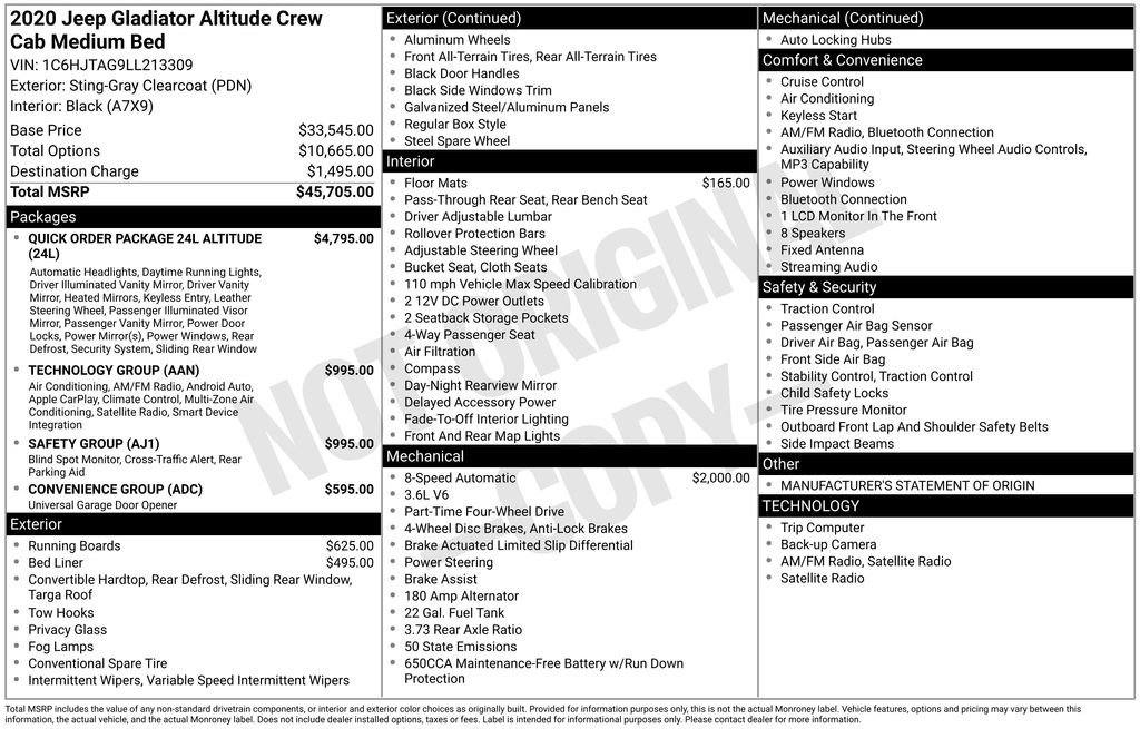 Used 2020 Jeep Gladiator Sport image 6