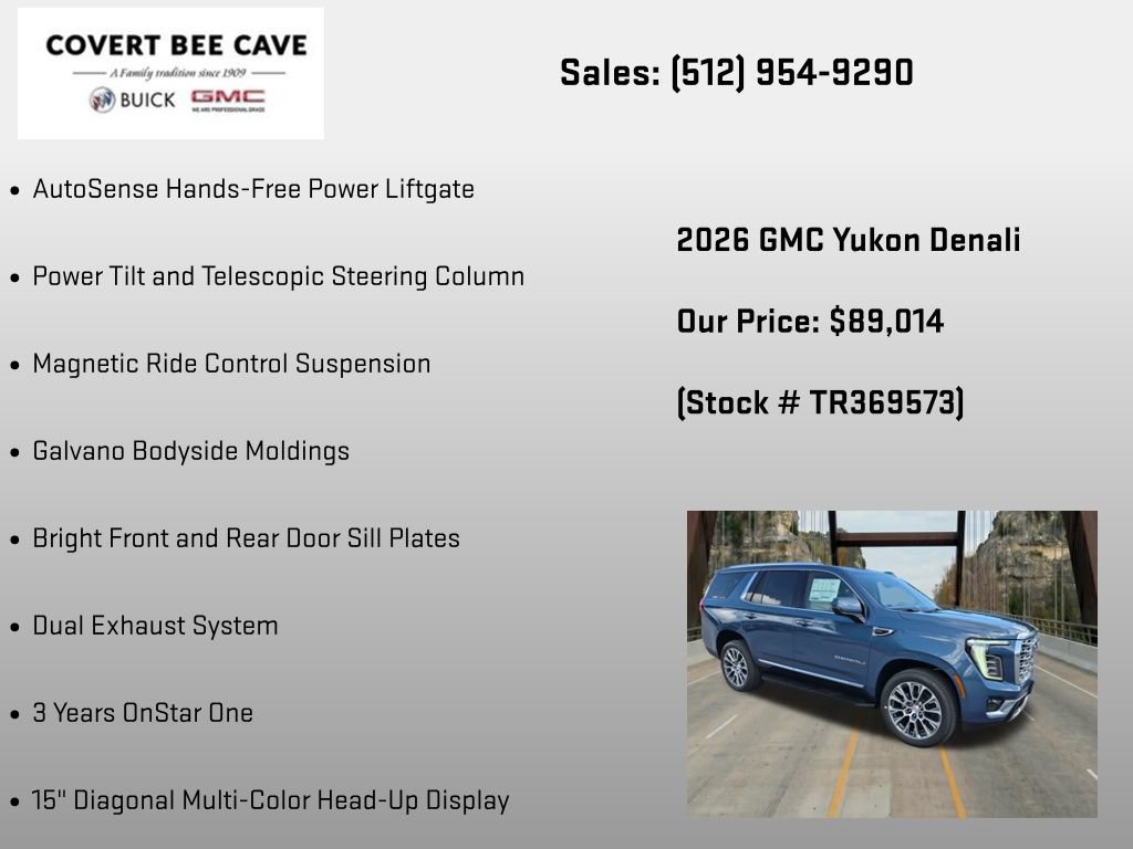 New 2026 GMC Yukon Denali AWD/4WD image 18