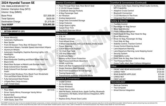 Used 2024 Hyundai Tucson SE FWD image 27