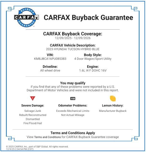 Certified 2023 Hyundai Tucson Blue image 2