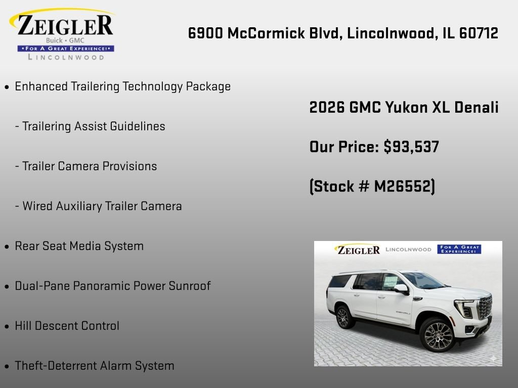 New 2026 GMC Yukon XL Denali w/ Denali Reserve Package AWD/4WD image 24