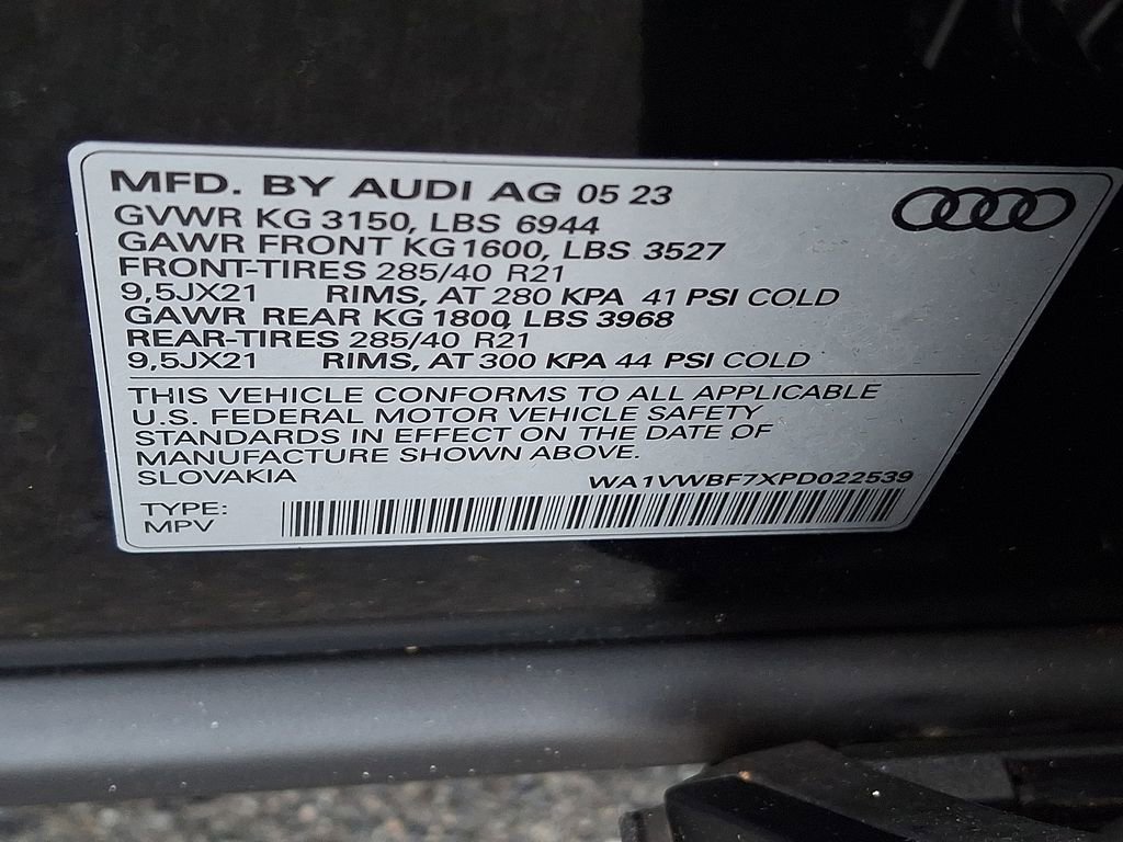 Used 2023 Audi SQ7 Prestige w/ Sport Package AWD/4WD image 26