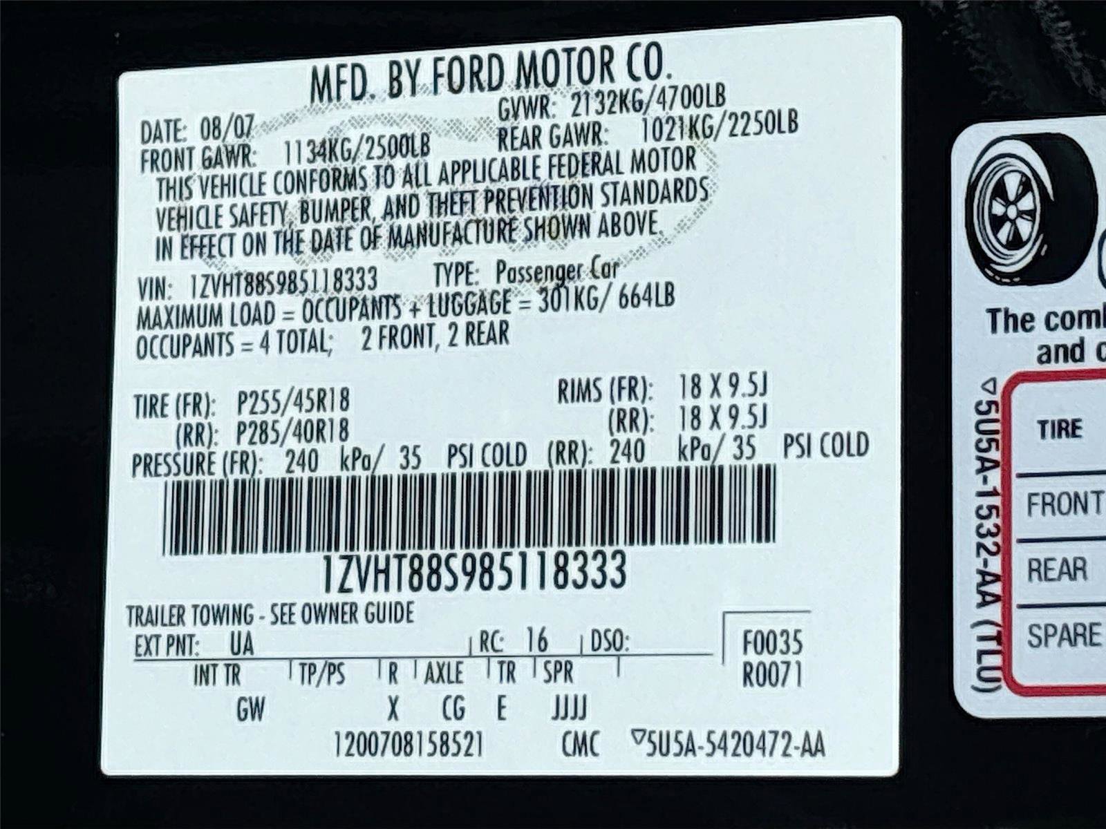 Used 2008 Ford Mustang Shelby GT500 RWD image 32