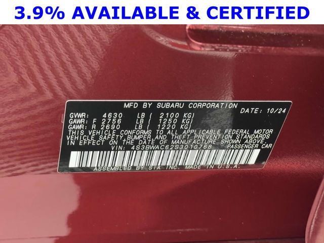 Certified 2025 Subaru Legacy Premium AWD/4WD image 16