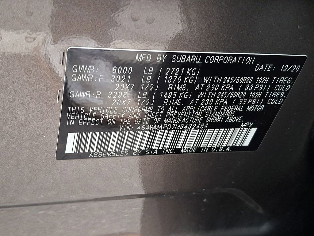 Used 2021 Subaru Ascent Limited w/ Technology Package image 33