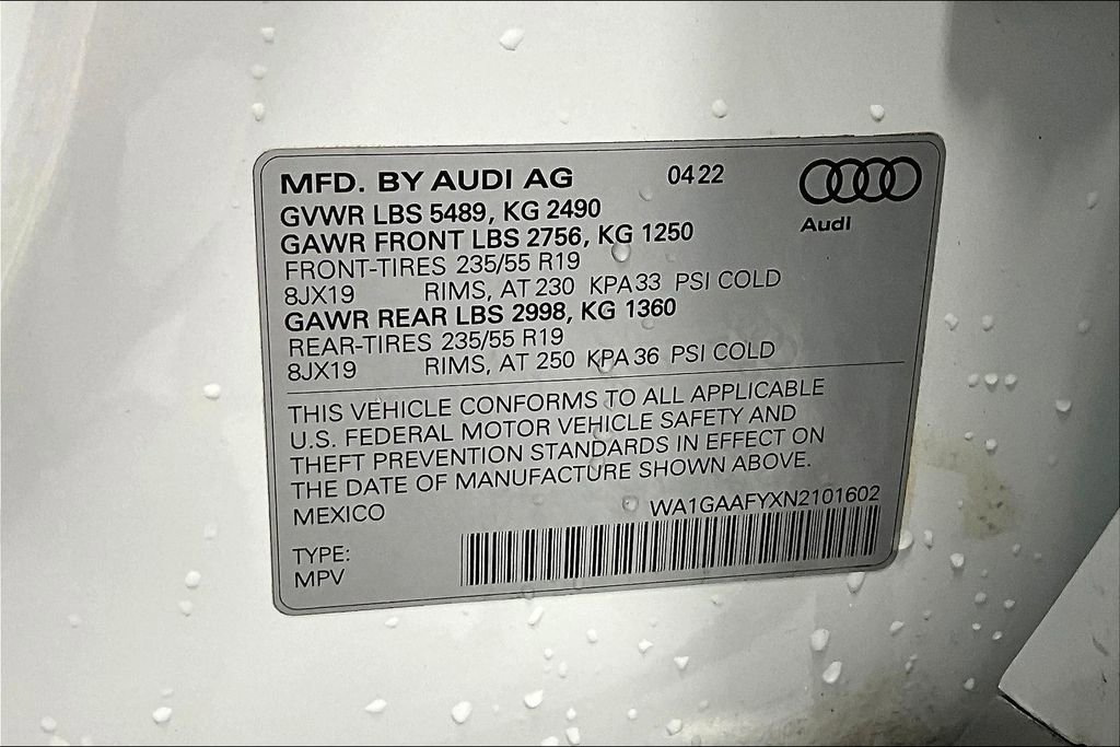 Used 2022 Audi Q5 2.0T Premium w/ Convenience Package image 41