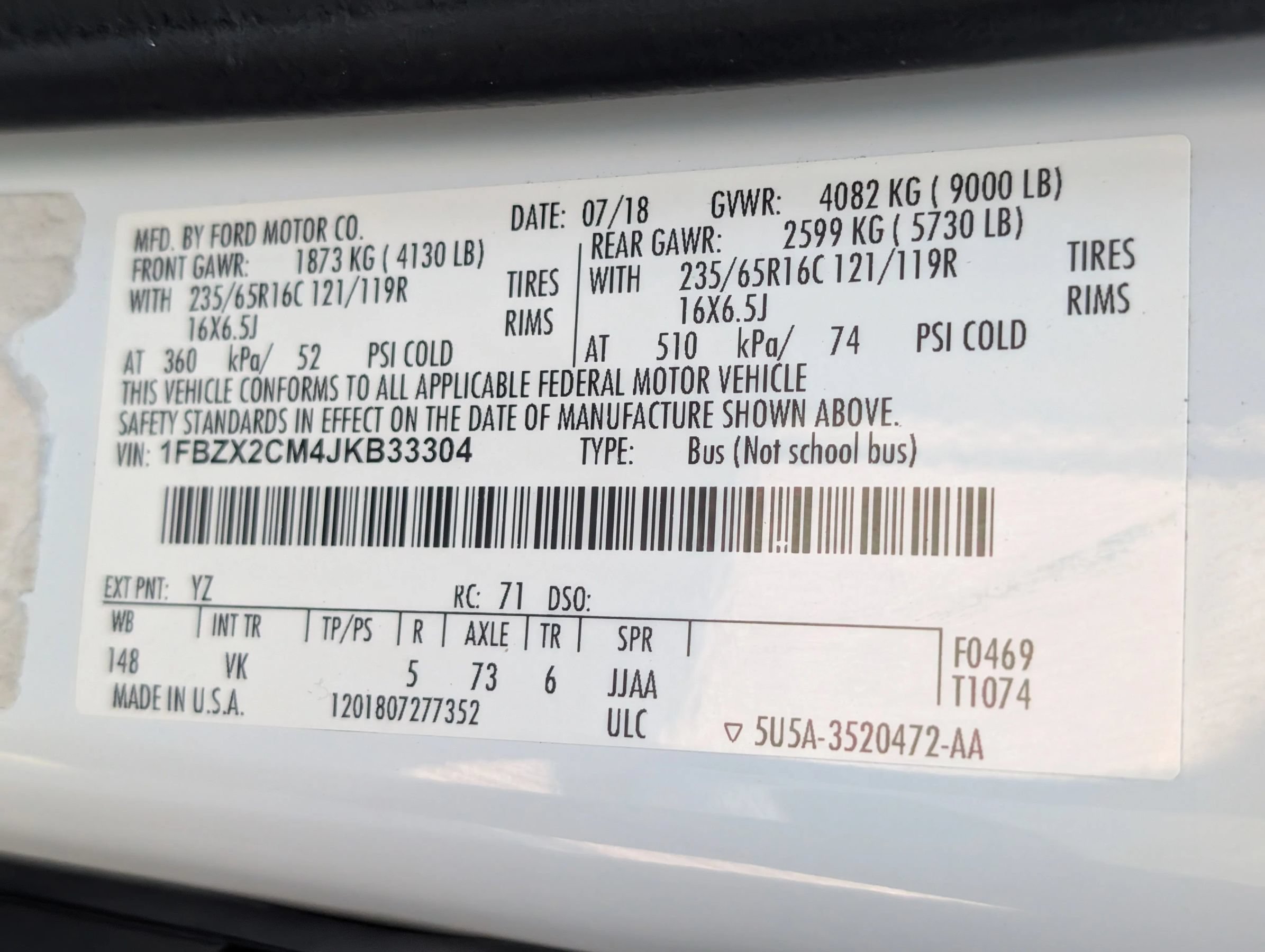 Used 2018 Ford Transit 350 XL RWD image 31