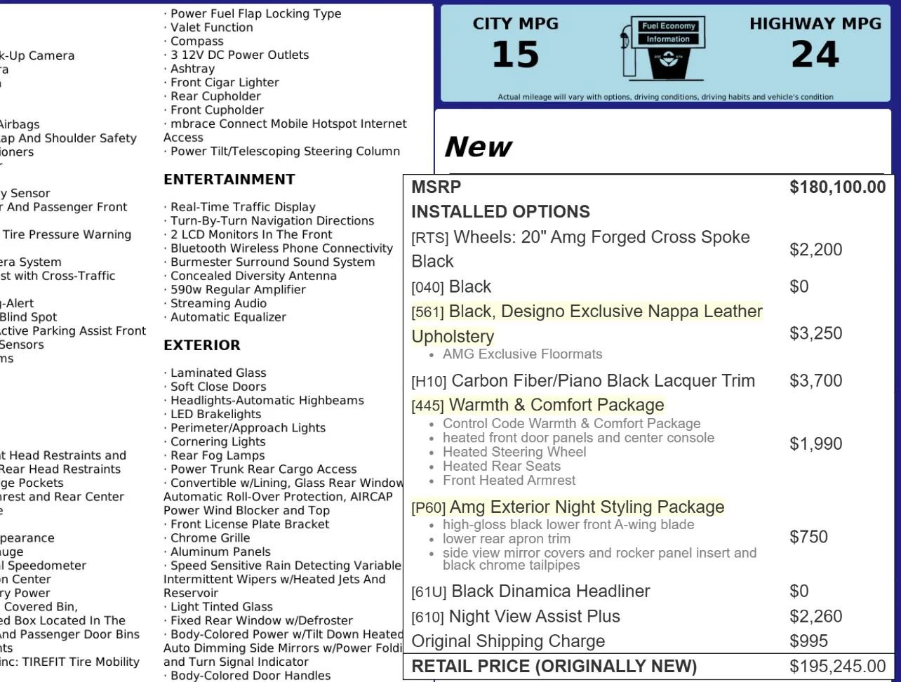 Used 2019 Mercedes-Benz S 63 AMG 4MATIC Cabriolet image 7