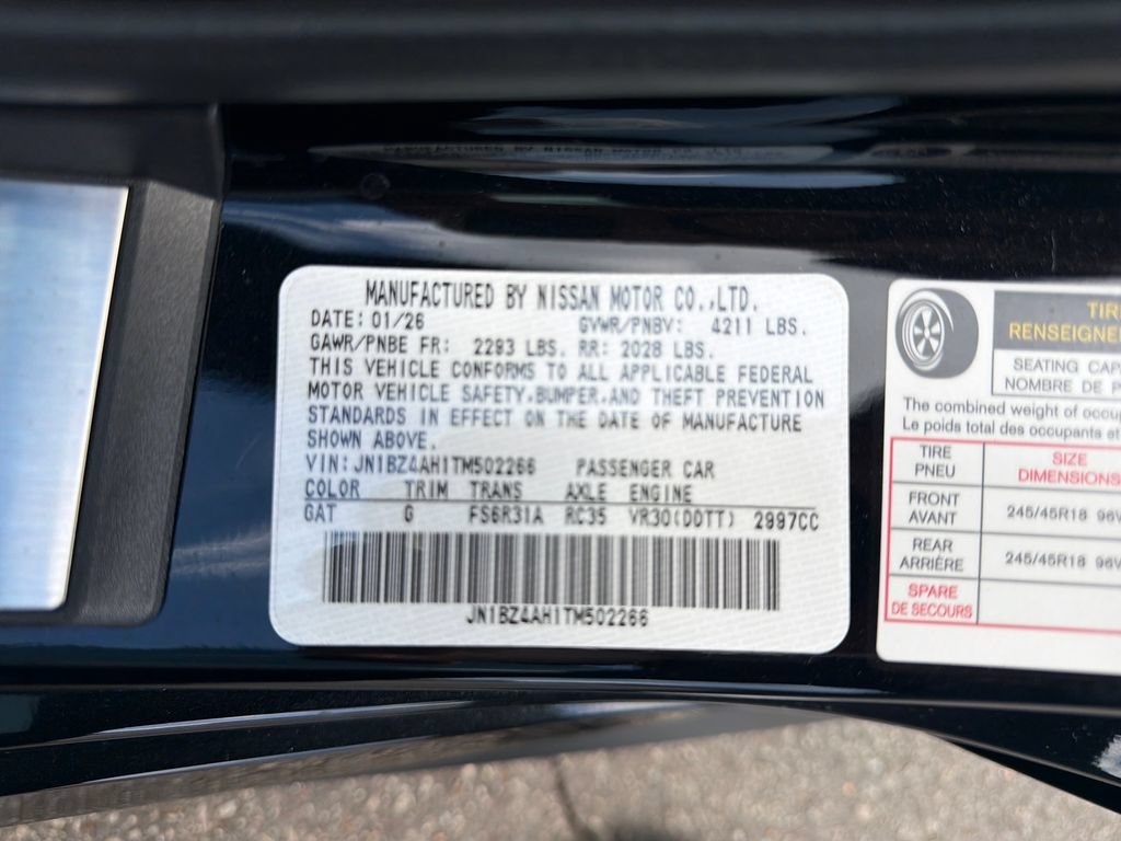 New 2026 Nissan Z Sport w/ Floor Mat Package RWD image 33