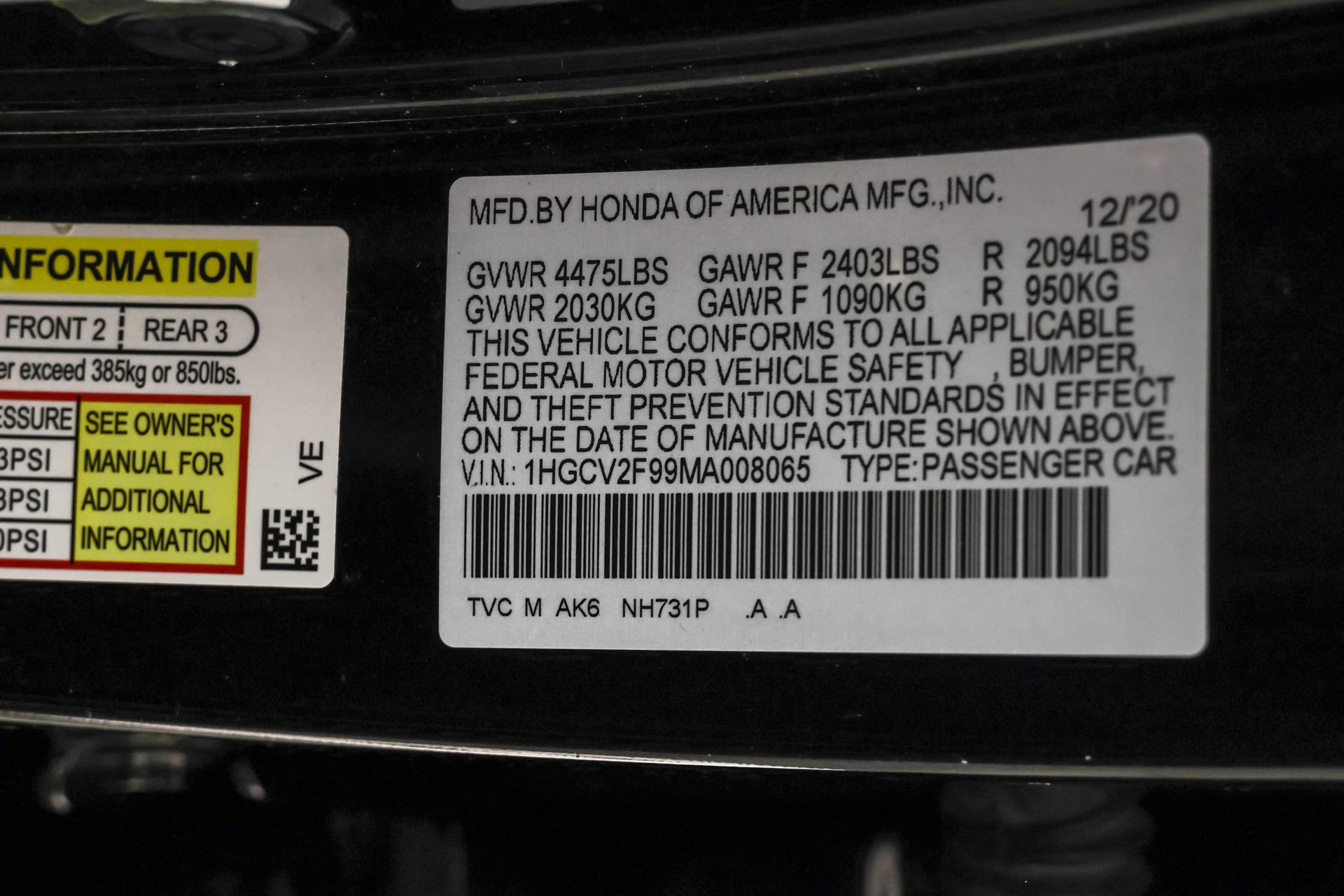 Used 2021 Honda Accord Touring image 50